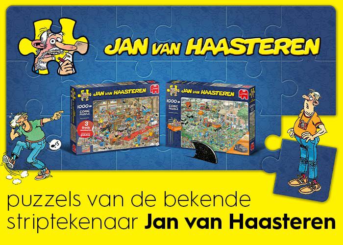 Puzzels van de bekende striptekenaar  Jan van Haasteren