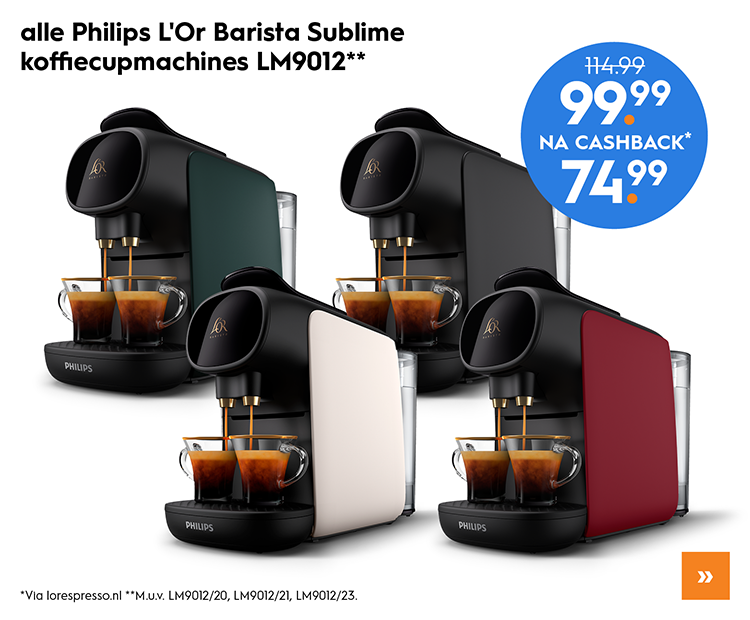 alle Philips L'Or Barista Sublime koffiecupmachines LM9012**

