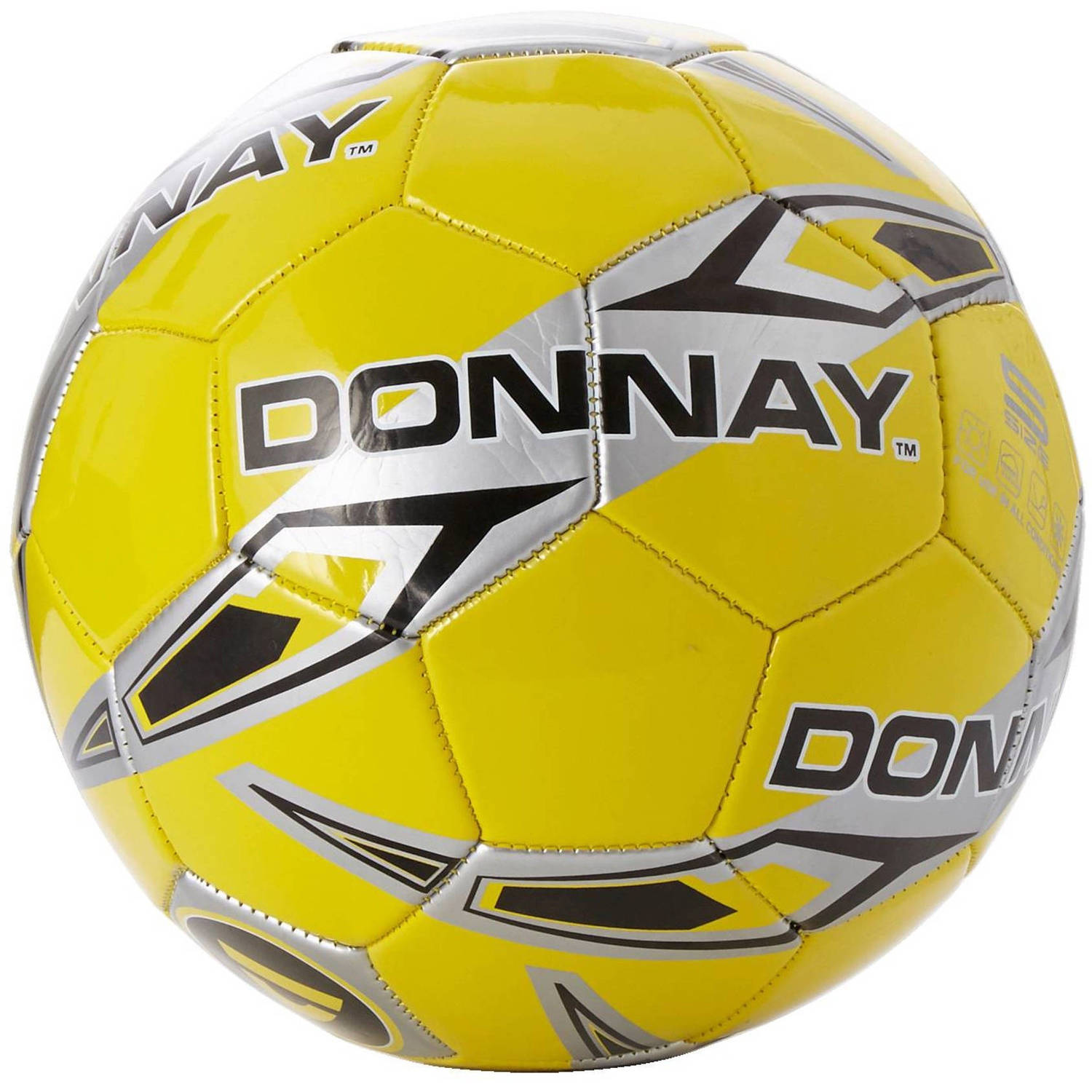 Donnay voetbal PVC geel unisex maat 5