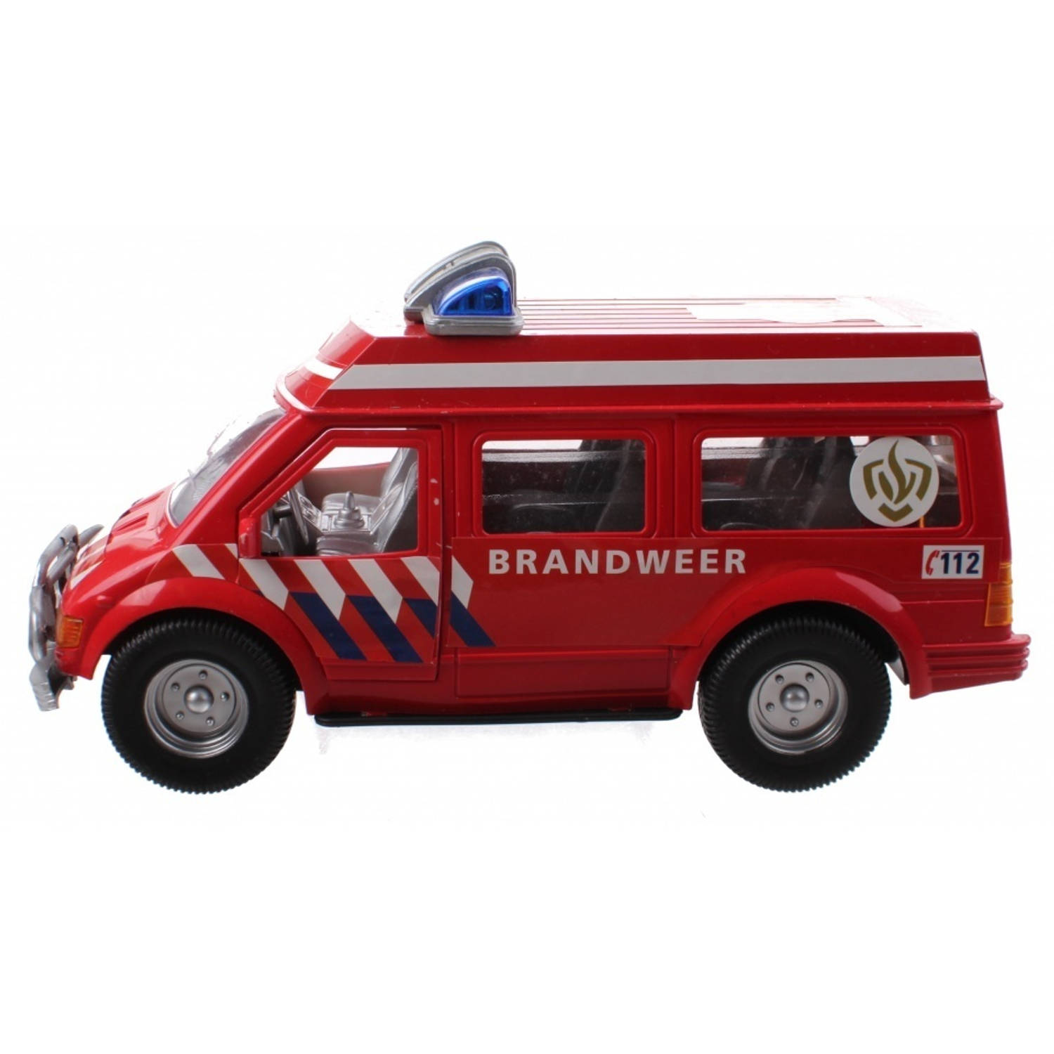 Kids Fun brandweerauto rood 26 cm