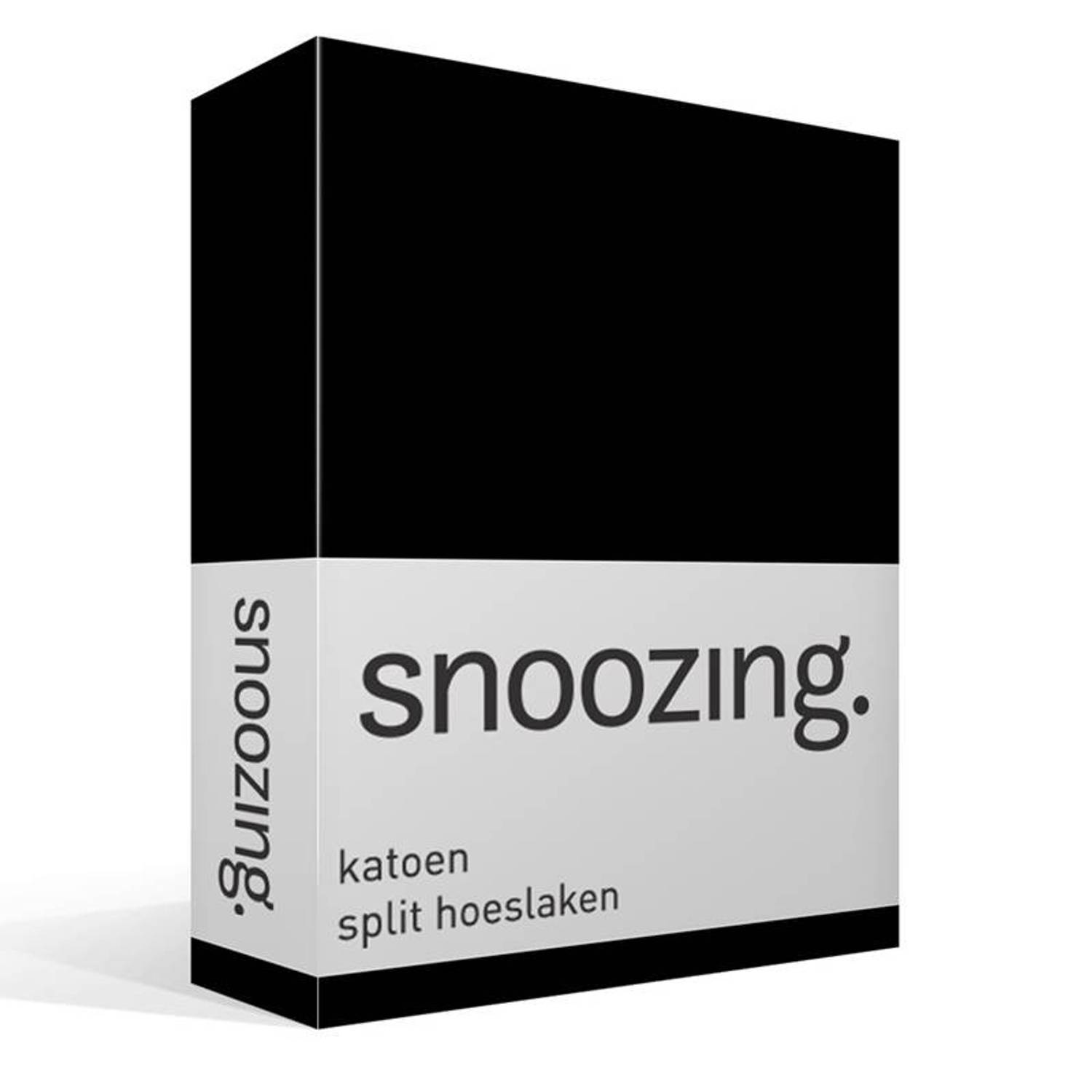 Snoozing katoen split hoeslaken - 2-persoons (140x200 cm)