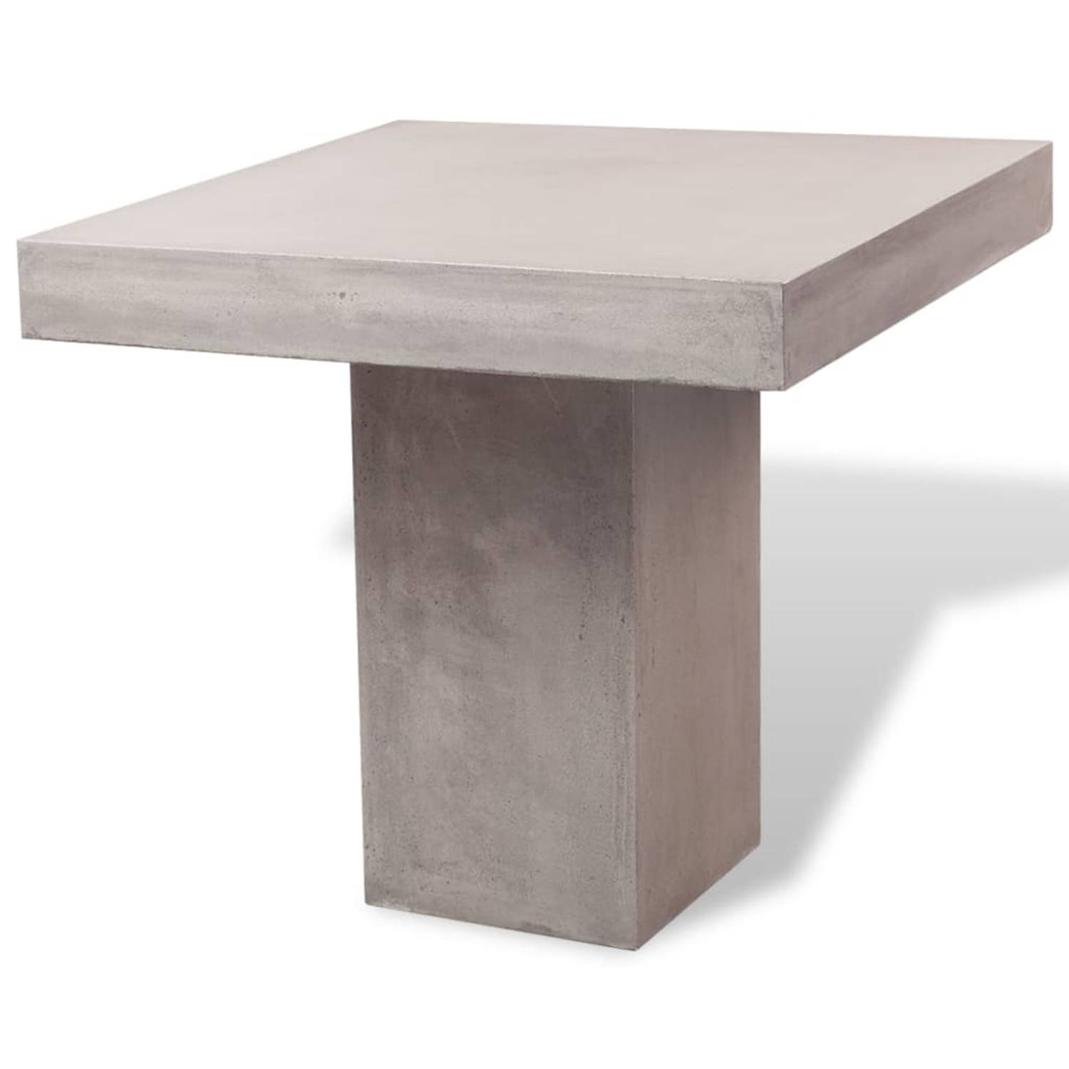 vidaXL Eettafel voor buiten beton rechthoekig